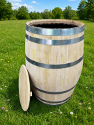 Regentonne 430 Liter vom Holzfass gefertigt