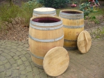 Weinfass / Holzfass 225 Liter als Regentonne / Wasserfass